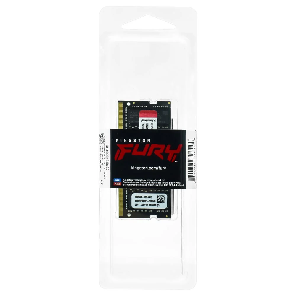 Imagem 2 de 3 do produto Memória Ram Para Notebook Kingston Fury Impact Ddr5 16gb 5600mhz - Preto (kf556s40ib-16)