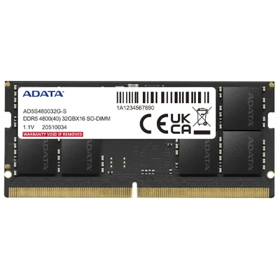 Memória Ram Para Notebook Adata Ddr5 32gb 4800mhz - Ad5s480032g-s