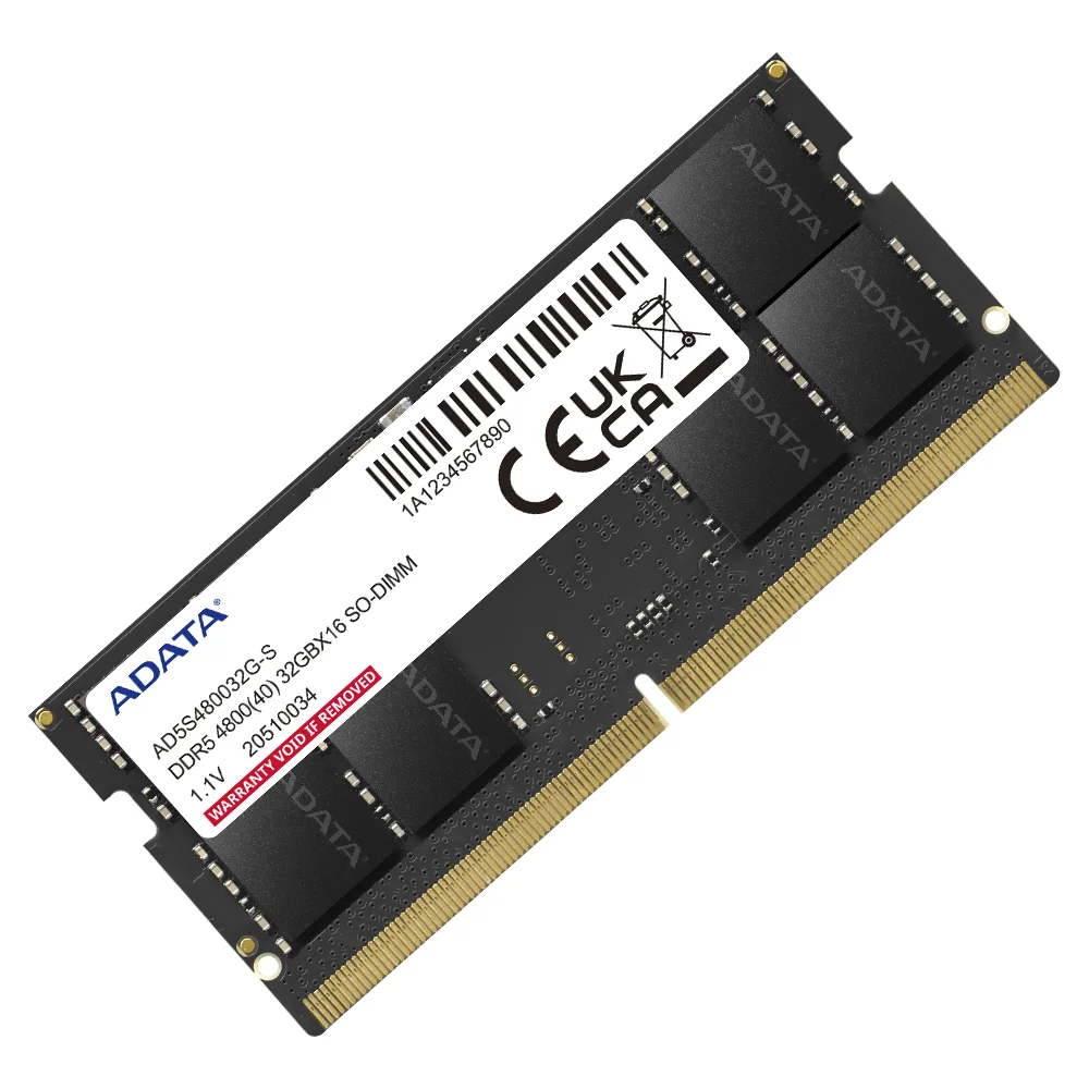 Imagem 2 de 3 do produto Memória Ram Para Notebook Adata Ddr5 32gb 4800mhz - Ad5s480032g-s
