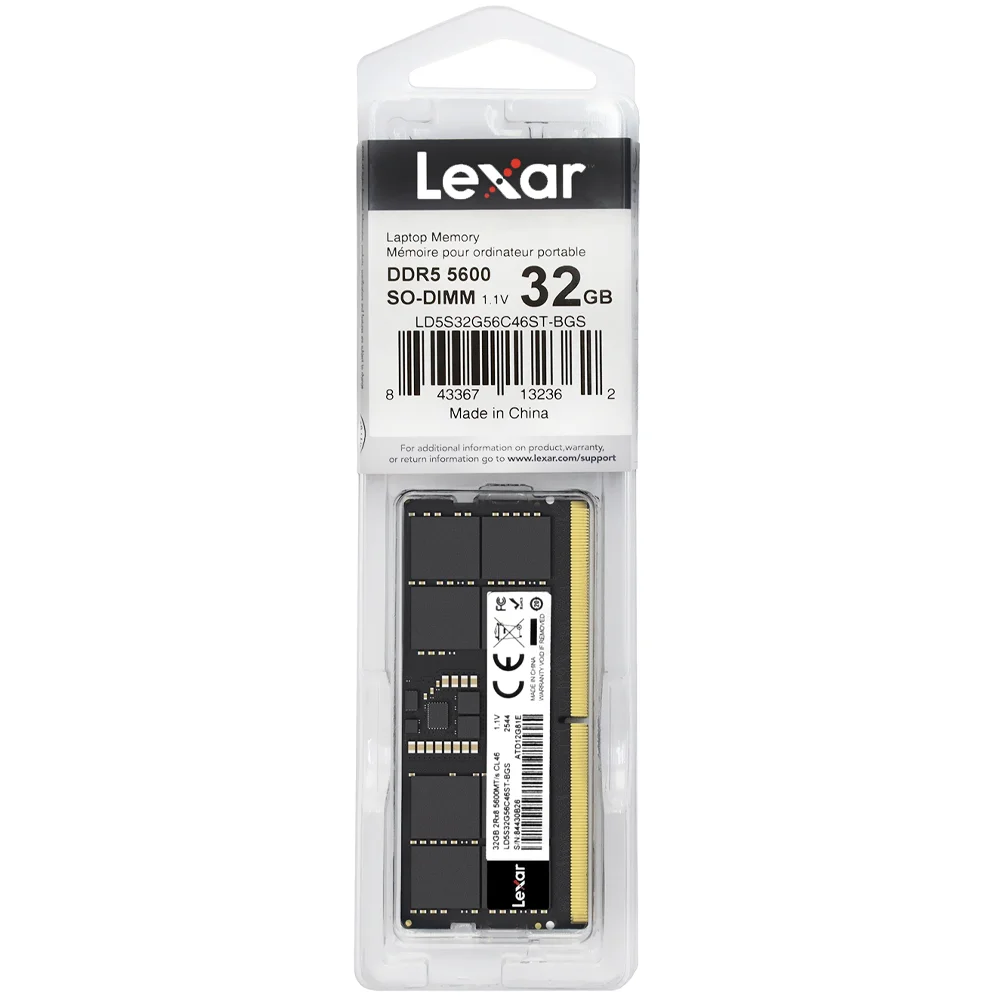 Memória Ram Para Notebook Lexar Ddr5 32gb 5600mhz - Ld5s32g56c46st-bgs