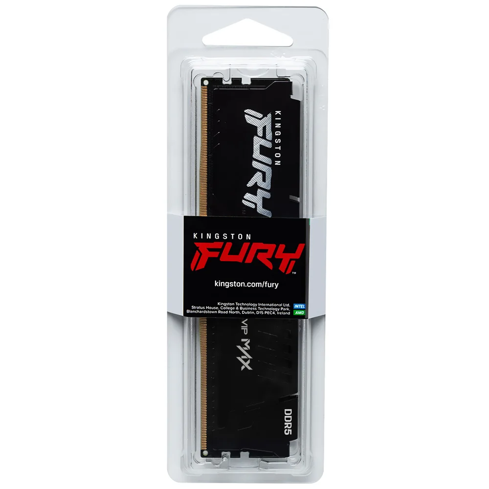 Memória Ram Macrovip Max By Kingston Fury Ddr5 16gb 6000mhz - Preto (kf560c36bbe2-16cllb)