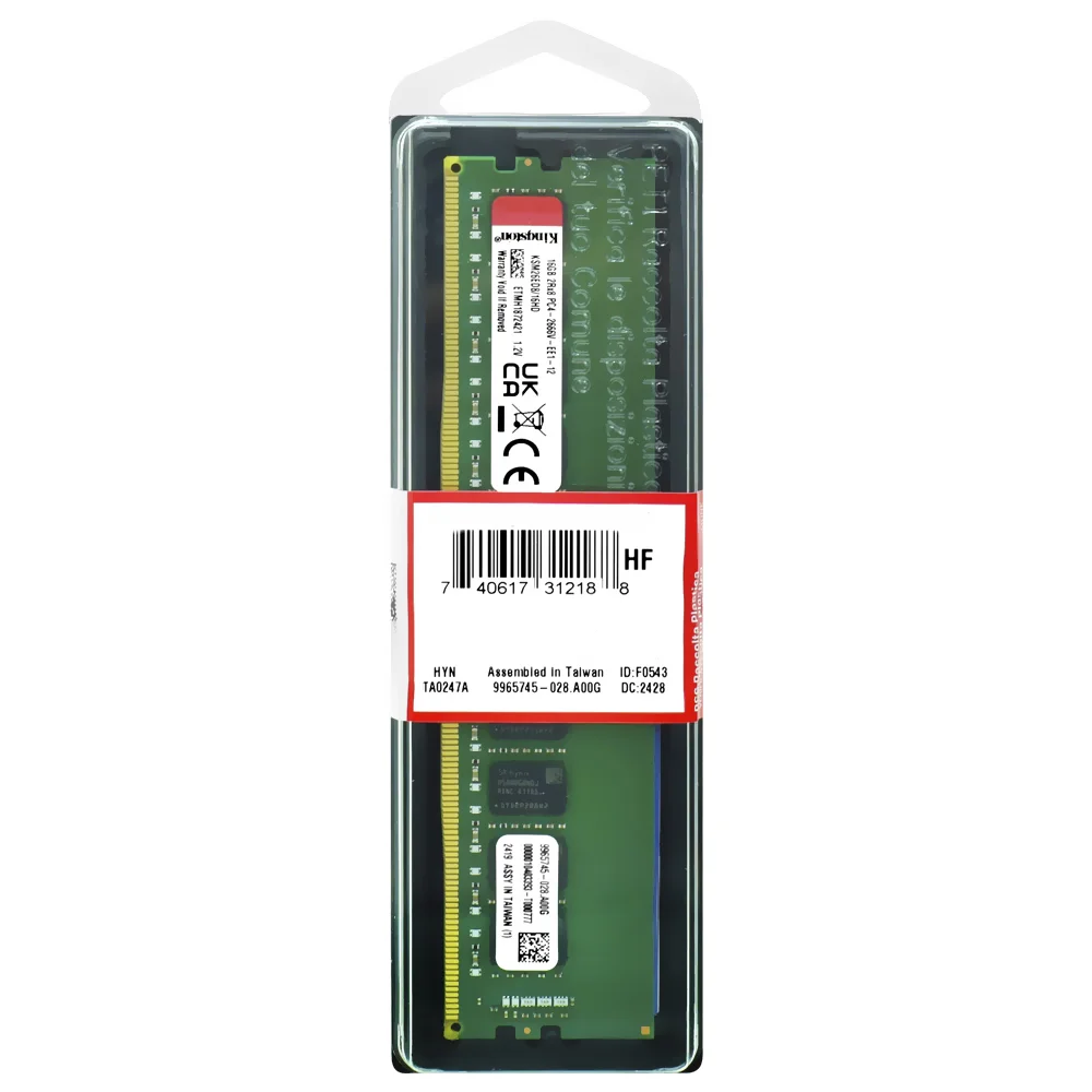 Memória Ram Kingston Ddr5 8GB 5600mhz - Kvr56u46bs6-8