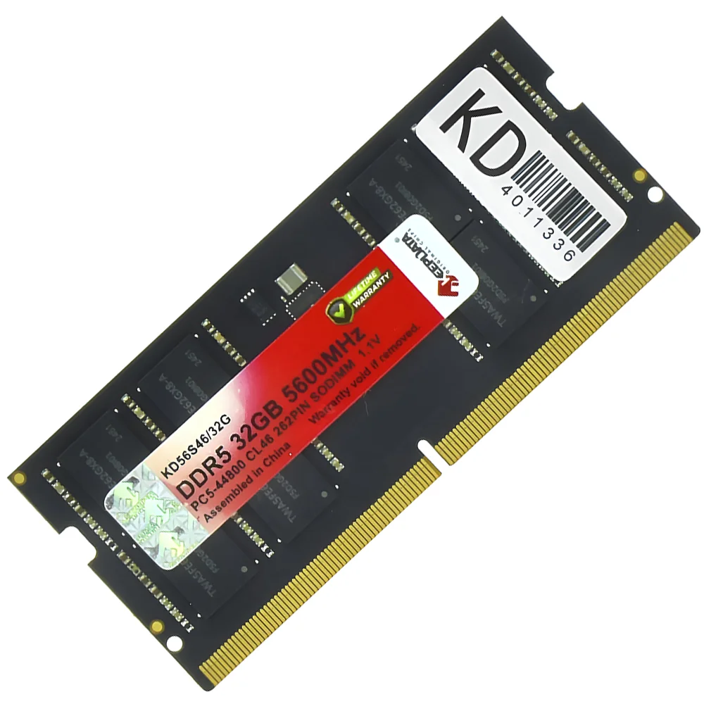 Imagem 3 de 3 do produto Memória Ram Para Notebook Keepdata Ddr5 32gb 5600mhz - Kd56s46/32g
