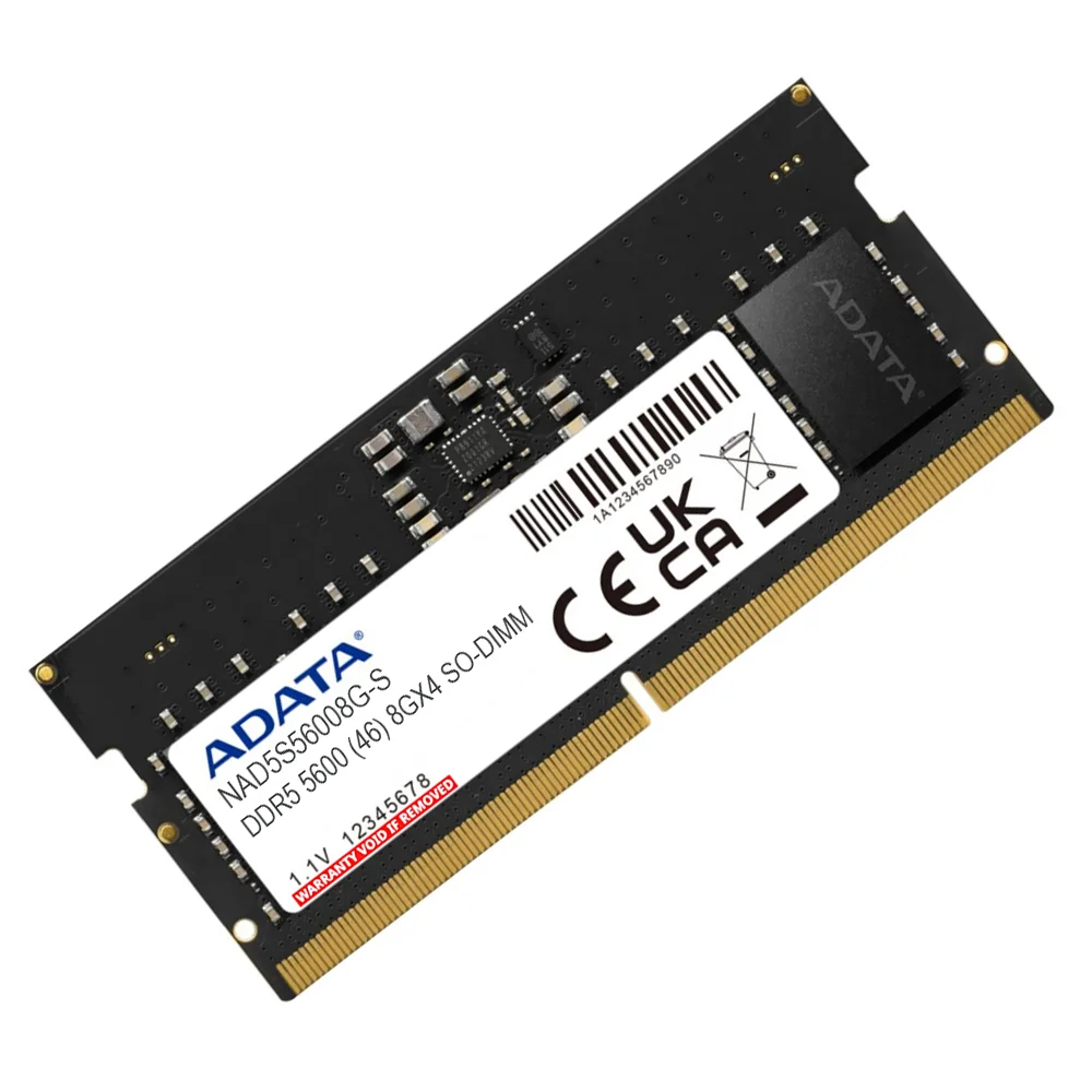 Imagem 2 de 3 do produto Memória Ram Para Notebook Adata Ddr5 8GB 5600mhz - Ad5s56008g-s