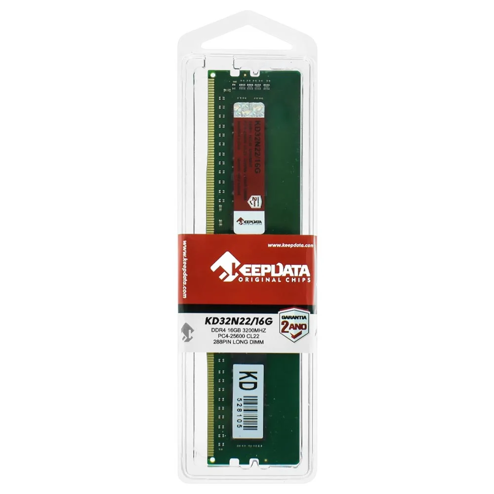 Imagem 3 de 3 do produto Memória Ram Keepdata Ddr4 16gb 3200mhz - Kd32n22/16g