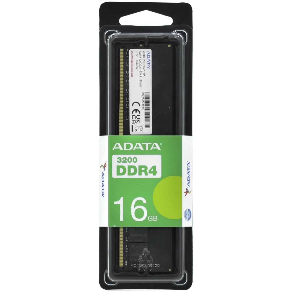 Memória Ram Adata Ddr4 16gb 3200mhz - Ad4u320016g22-sbk