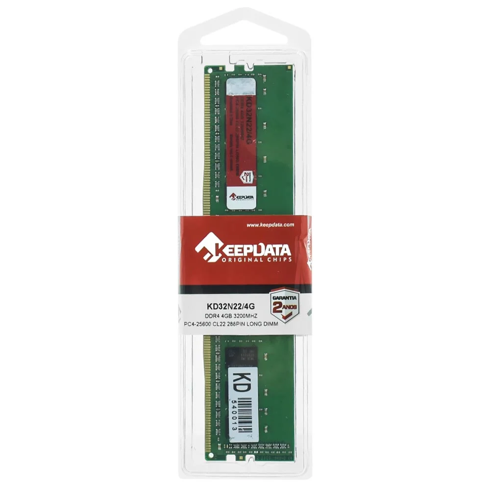 Imagem 2 de 3 do produto Memória Ram Keepdata Ddr4 4gb 3200mhz - Kd32n22/4g