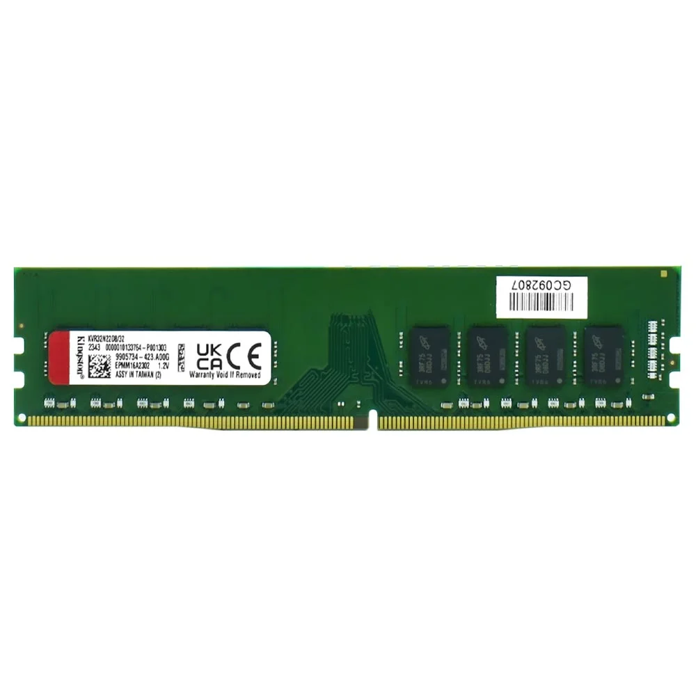 Memória Ram Kingston Ddr4 32gb 3200mhz - Kvr32n22d8/32