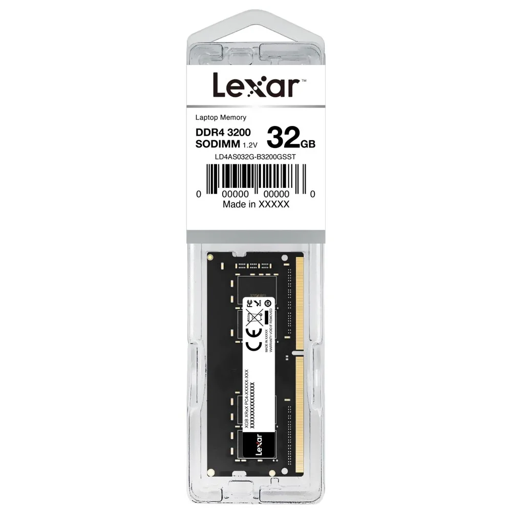 Imagem 3 de 3 do produto Memória Ram Para Notebook Lexar Ddr4 32gb 3200mhz - Ld4as032g-b3200gsst