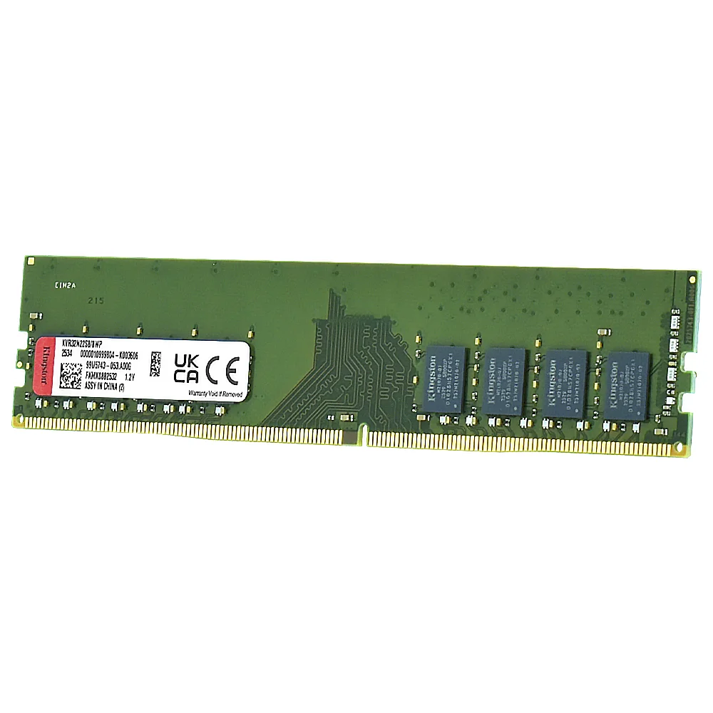 Memória Ram Kingston Ddr4 8GB 3200mhz - Kvr32n22s8/8wp