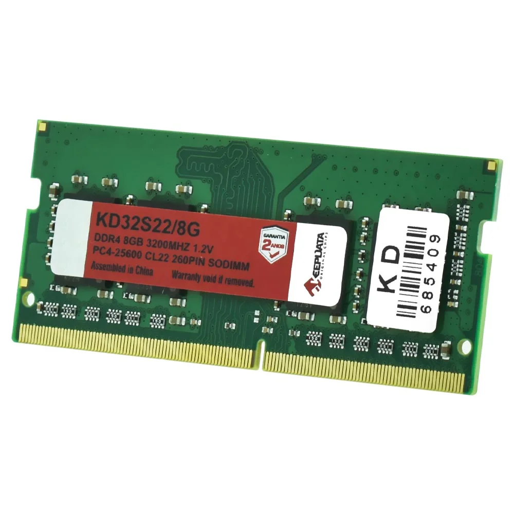 Imagem 2 de 3 do produto Memória Ram Para Notebook Keepdata Ddr4 8GB 3200mhz - Kd32s22/8g