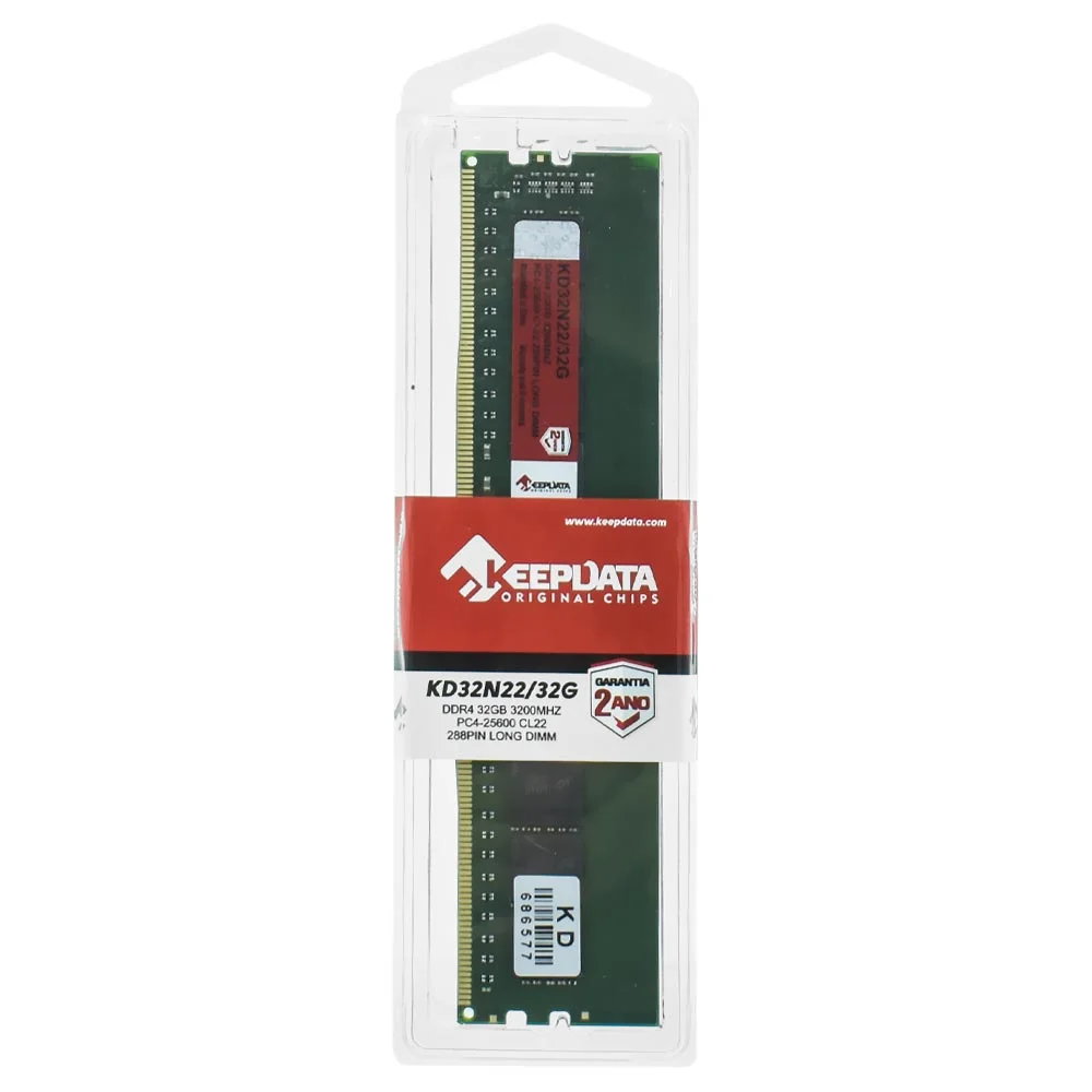 Imagem 3 de 3 do produto Memória Ram Keepdata Ddr4 32gb 3200mhz - Kd32n22/32g