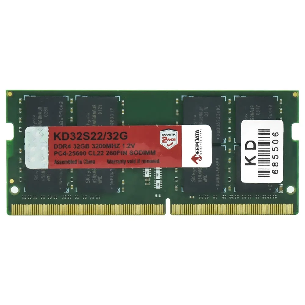 Memória Ram Para Notebook Keepdata Ddr4 32gb 3200mhz - Kd32s22/32g