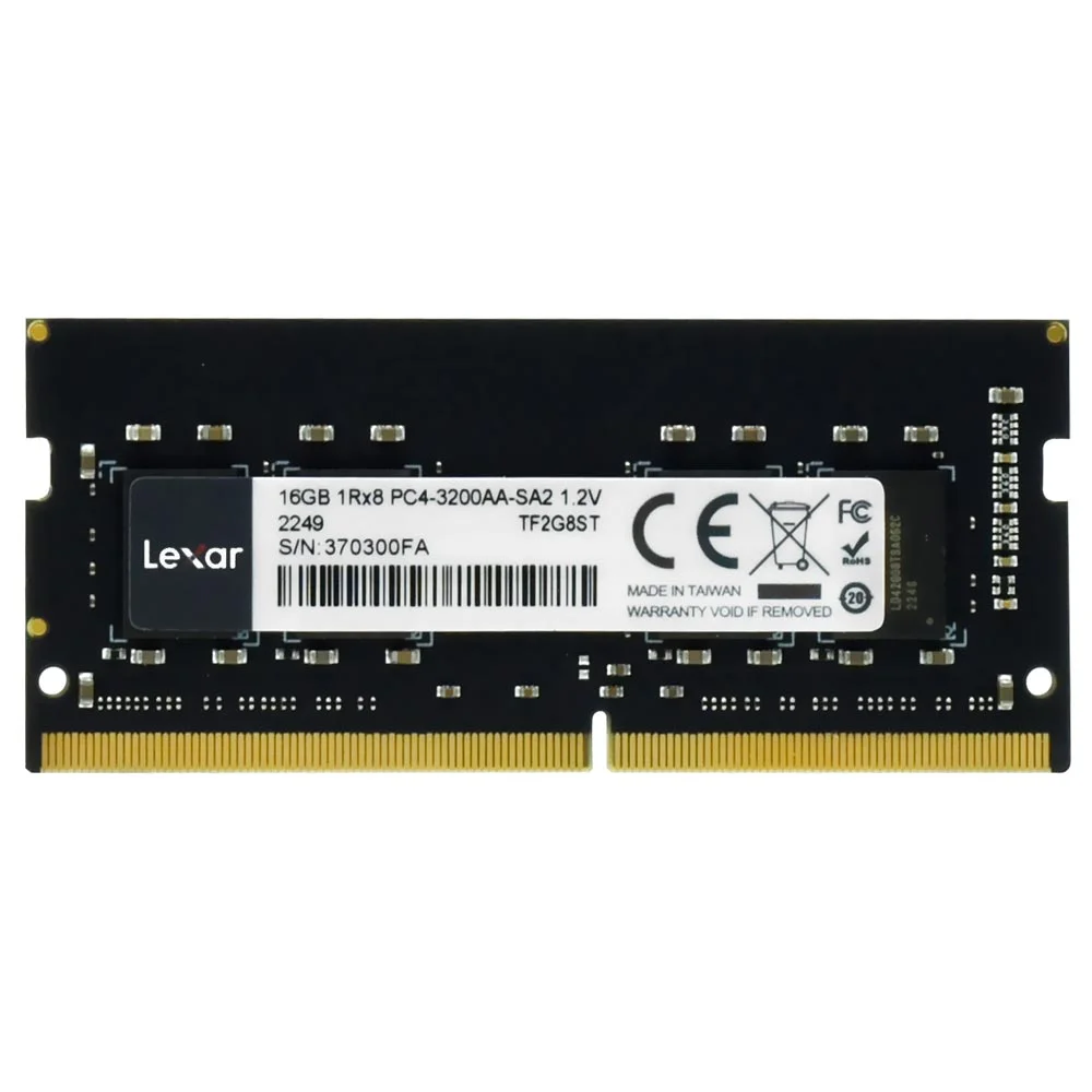 Memória Ram Para Notebook Lexar Ddr4 16gb 3200mhz - Ld4as016g-b3200gsst