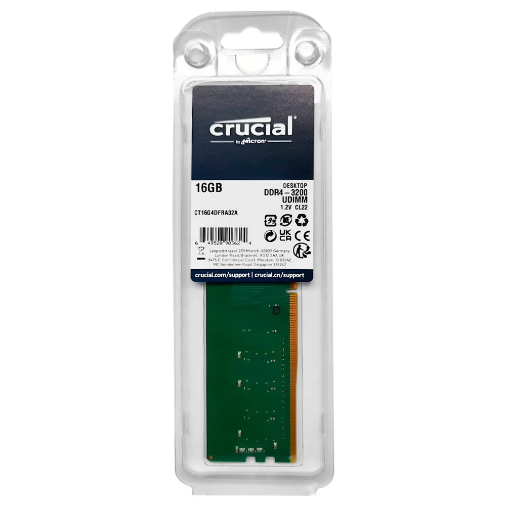 Imagem 3 de 3 do produto Memória Ram Crucial Ddr4 16gb 3200mhz - Ct16g4dfra32a