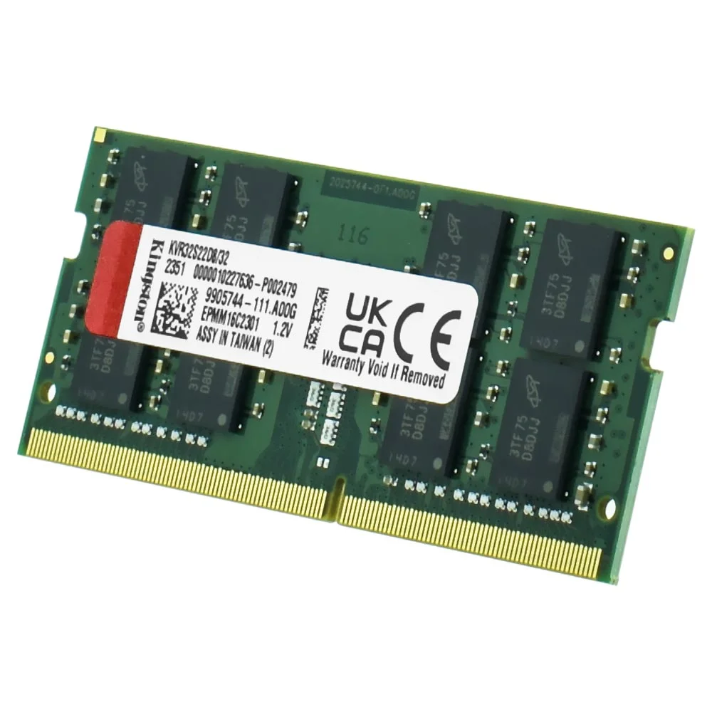 Imagem 2 de 3 do produto Memória Ram Para Notebook Kingston Ddr4 32gb 3200mhz - Kvr32s22d8/32