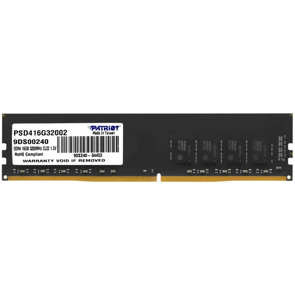 Memória Ram Patriot Signature Ddr4 16gb 3200mhz - Preto (psd416g32002)