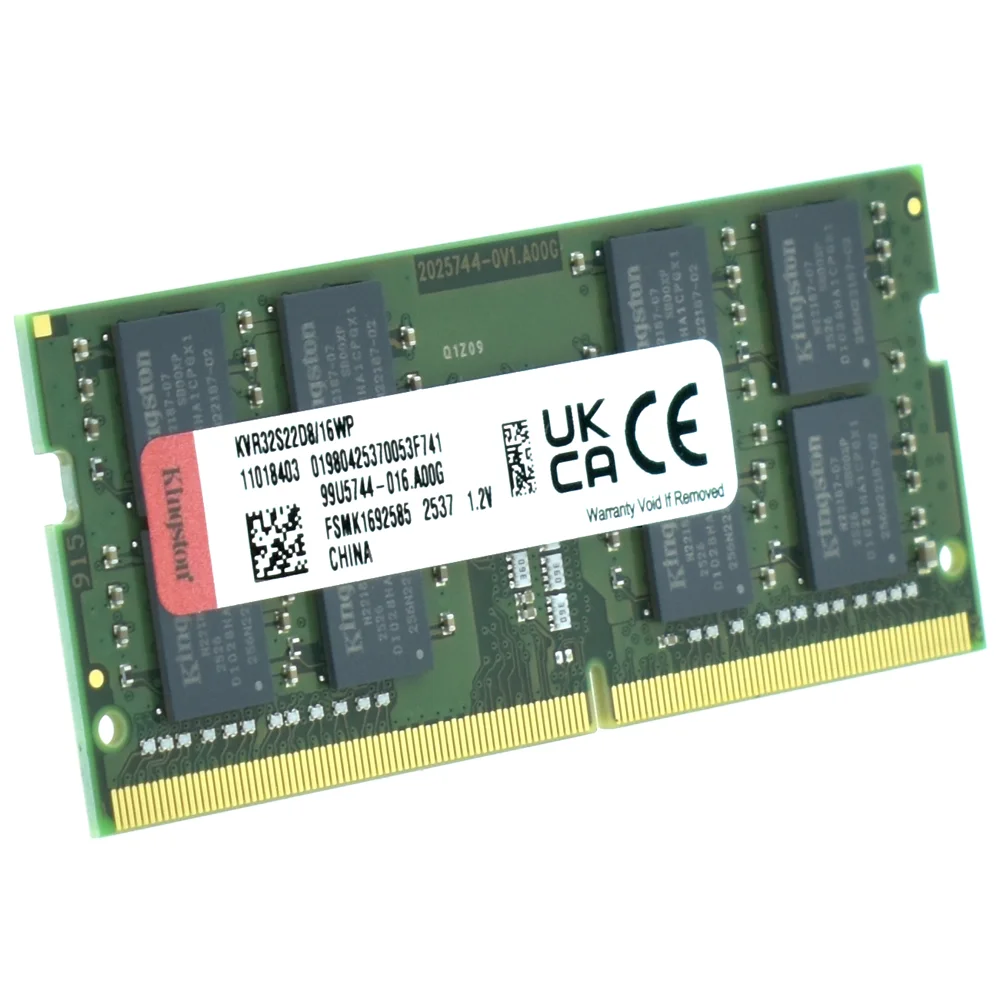 Memória Ram Para Notebook Kingston Ddr4 16gb 3200mhz - Kvr32s22d8/16wp
