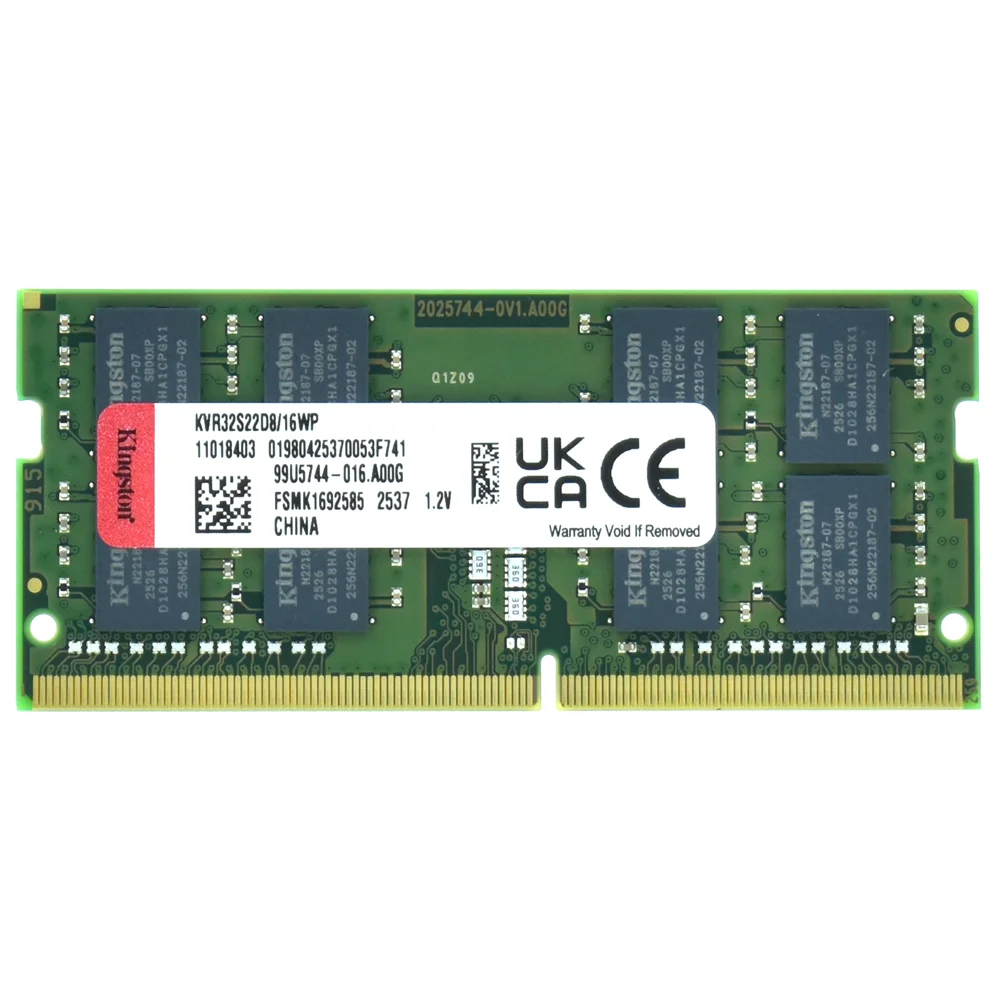 Imagem 3 de 3 do produto Memória Ram Para Notebook Kingston Ddr4 16gb 3200mhz - Kvr32s22d8/16wp
