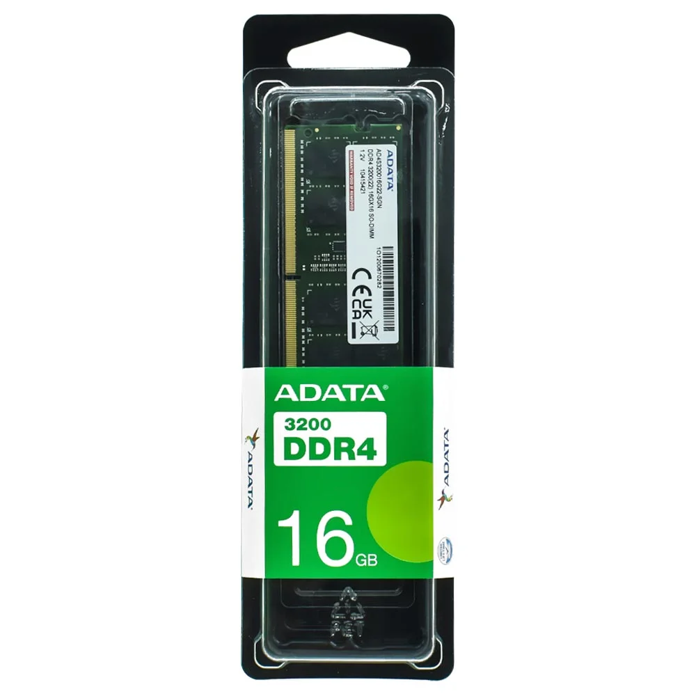 Imagem 2 de 3 do produto Memória Ram Para Notebook Adata Ddr4 16gb 3200mhz - Ad4s320016g22-sgn