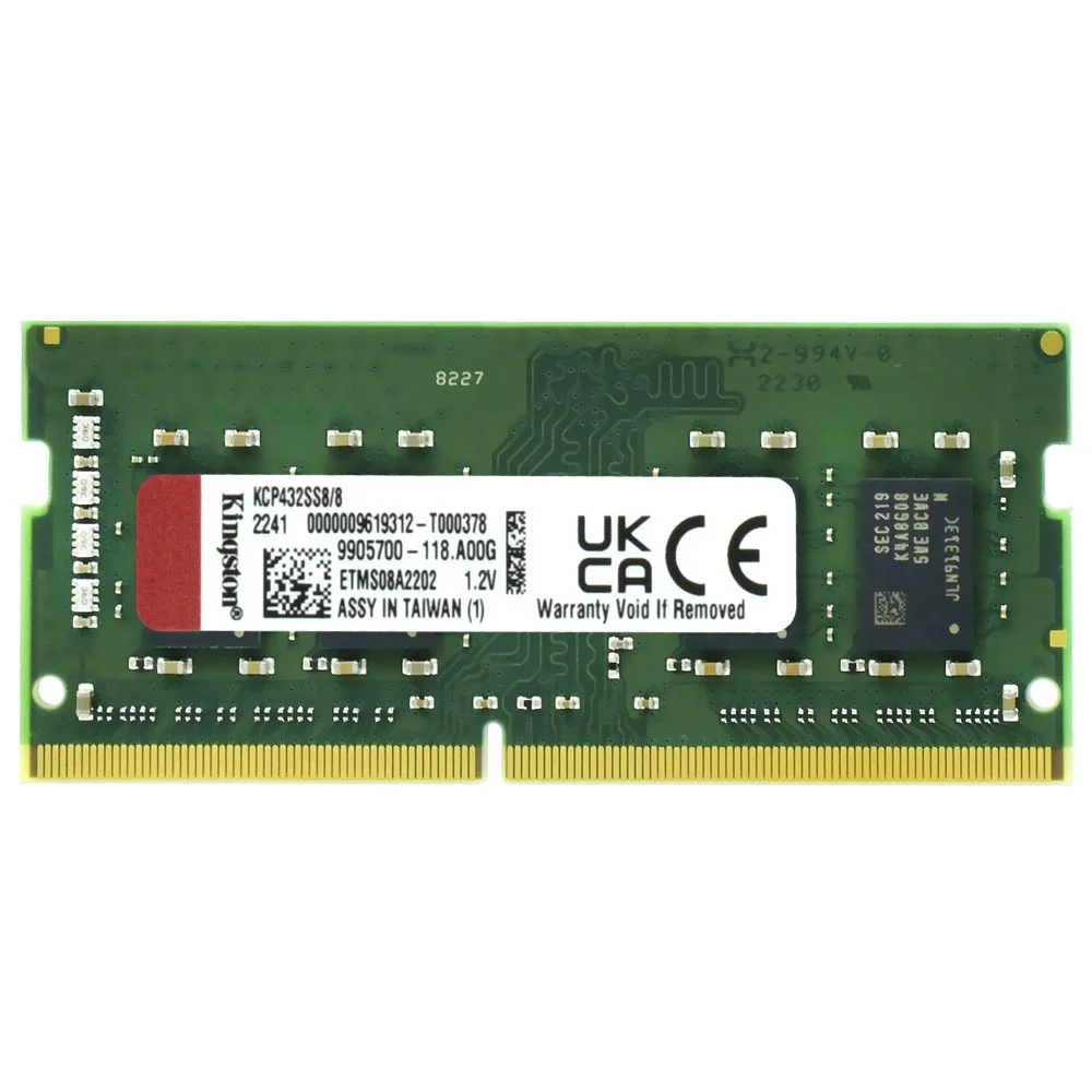 Memória Ram Para Notebook Kingston Ddr4 8GB 3200mhz - Kcp432ss8/8