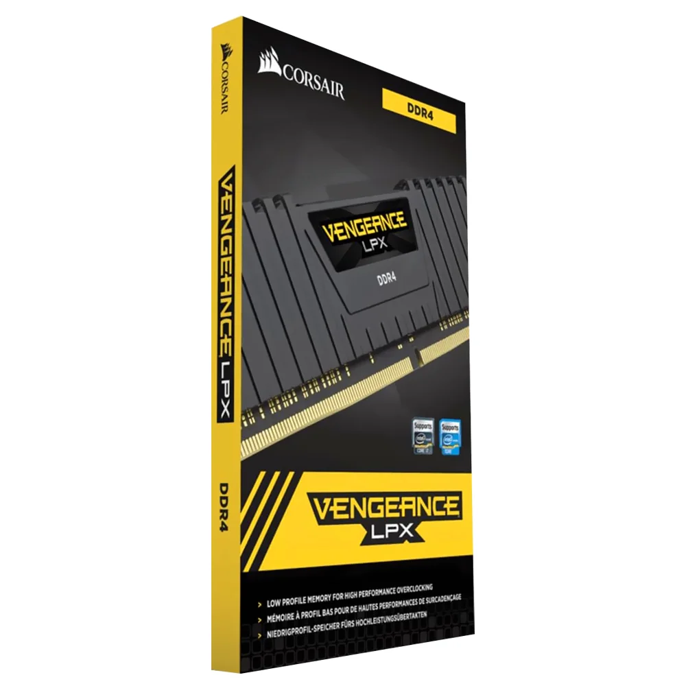 Imagem 2 de 3 do produto Memória Ram Corsair Vengeance Lpx Ddr4 16gb 3200mhz - Preto (cmk16gx4m1e3200c16)