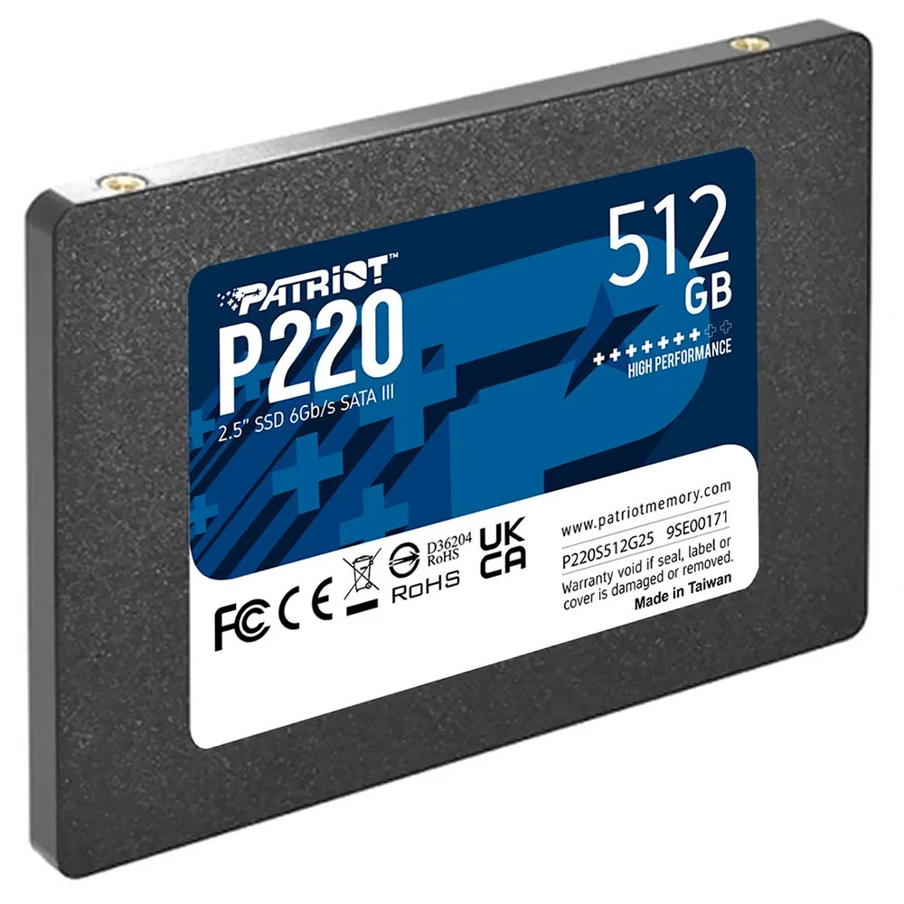 Imagem 2 de 3 do produto SSD Patriot 512gb P220 2.5" Sata 3 - P220s512g25