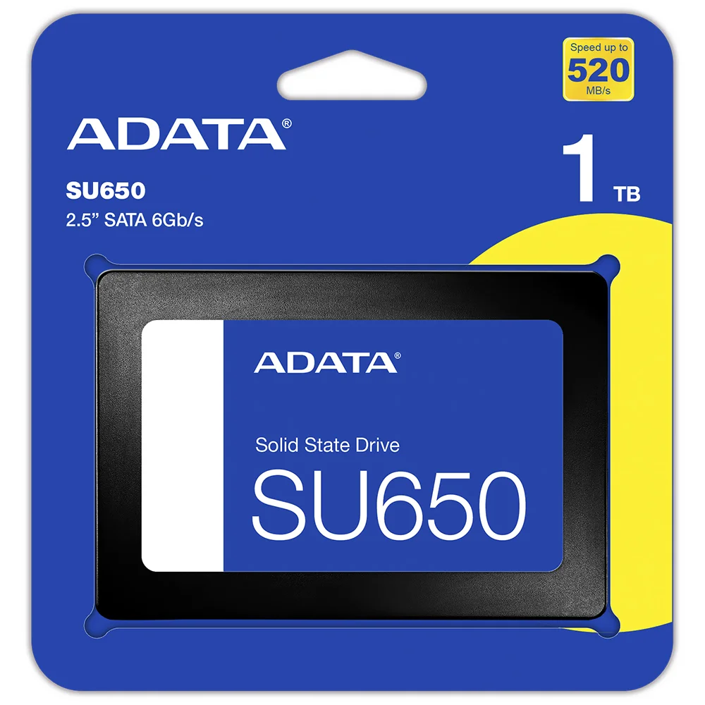 Imagem 3 de 3 do produto SSD Adata 1TB Su650 2.5" Sata 3 - Asu650ss-1tt-r