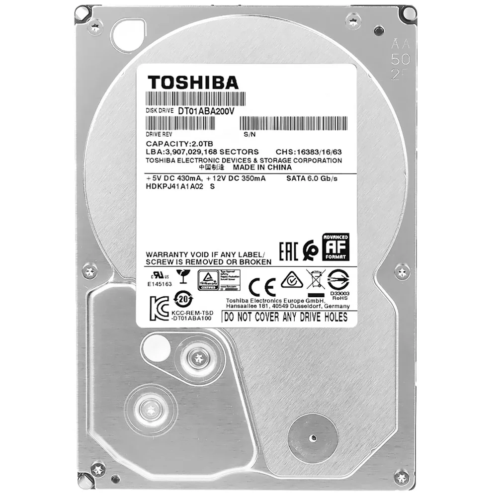 Hd Toshiba 2TB 35quot Sata 3 5700rpm Pull
