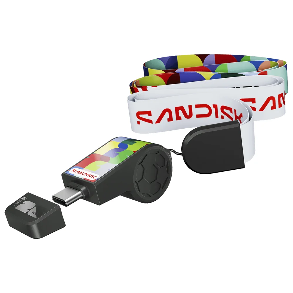 Imagem 2 de 3 do produto Pendrive Sandisk G46 Flash Drive Fifa World Cup 2026 Global Edition 128GB Usb-c - Preto (sdczia-128g-g46)