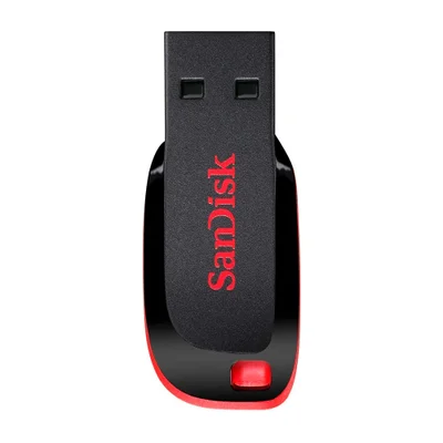Pendrive Sandisk Z50 Cruzer Blade 128GB Usb 2.0 - Preto / Vermelho