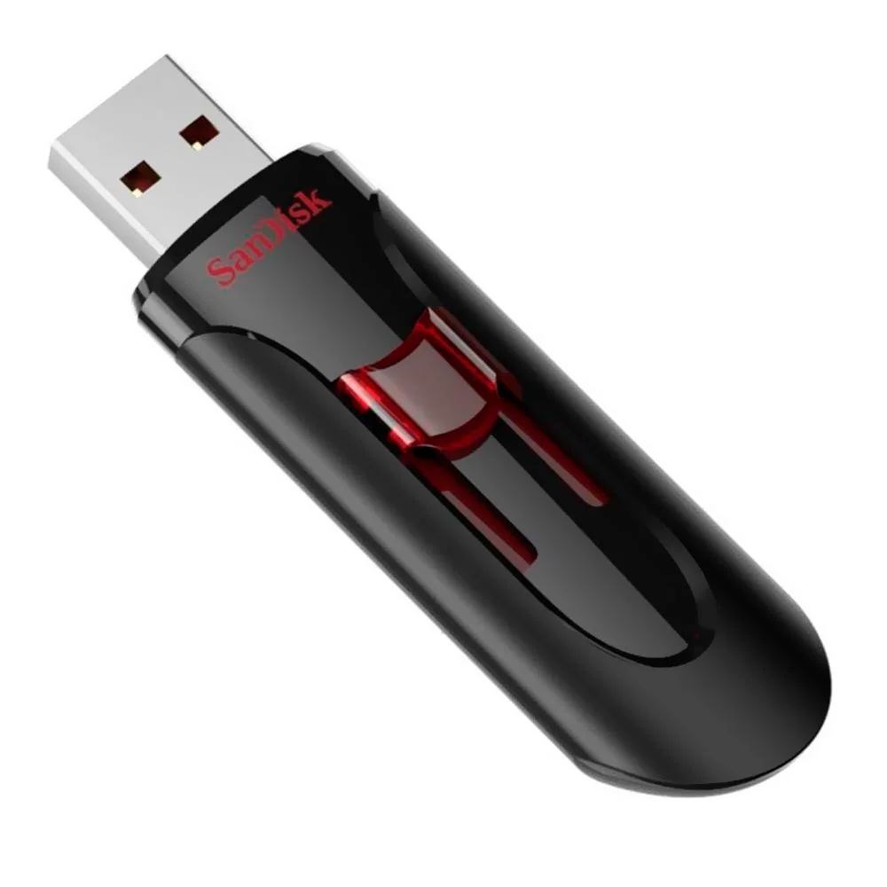 Imagem 2 de 3 do produto Pendrive Sandisk Z600 Cruzer Glide 128GB Usb 3.0 - Preto