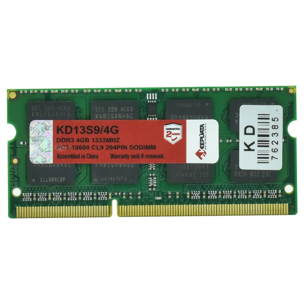Memória Ram Para Notebook Keepdata Ddr3 4gb 1333mhz - Kd13s9/4g