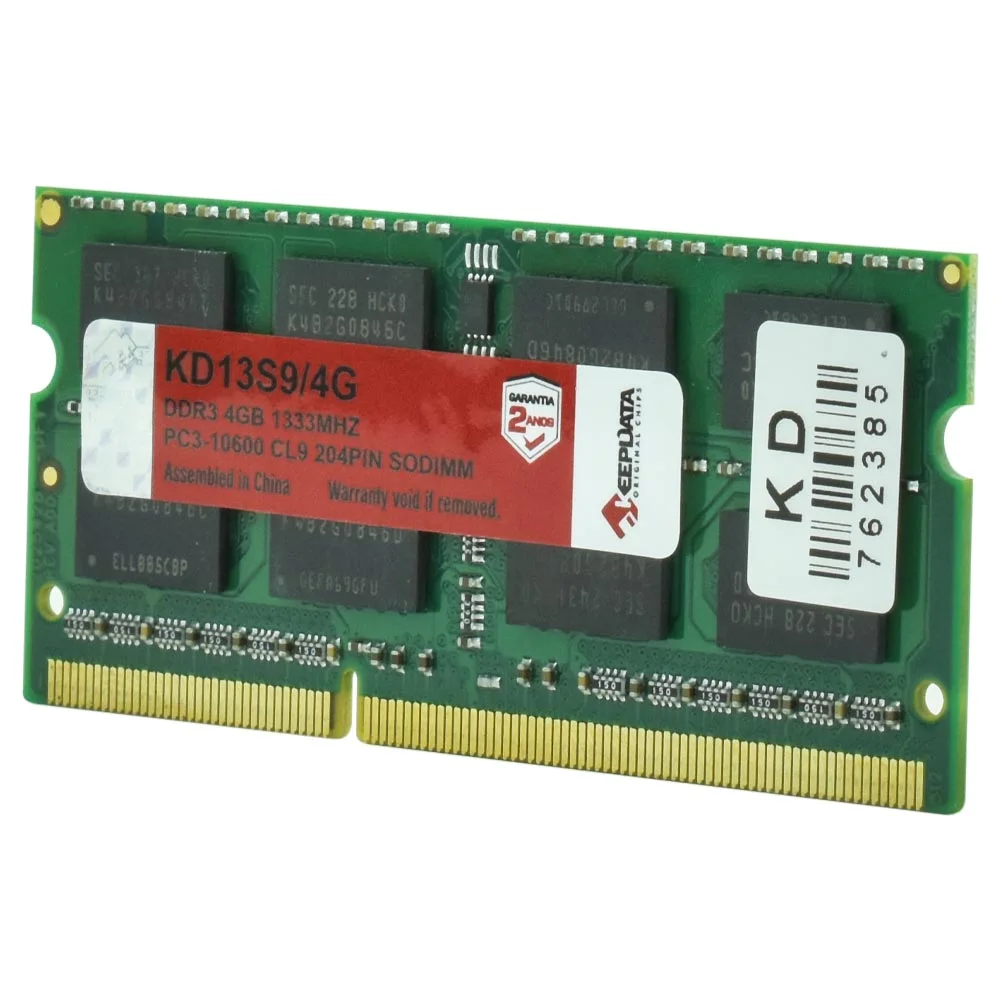 Imagem 2 de 3 do produto Memória Ram Para Notebook Keepdata Ddr3 4gb 1333mhz - Kd13s9/4g