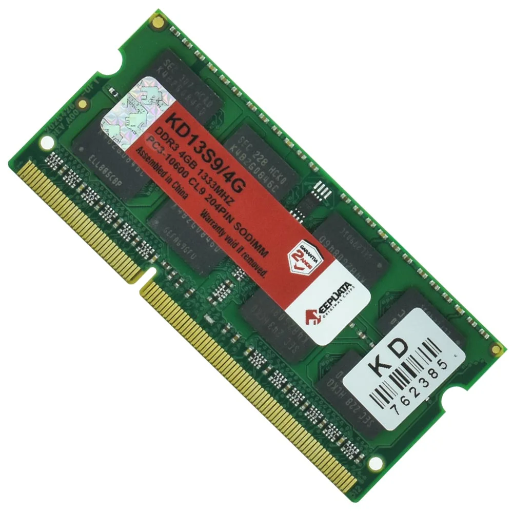 Imagem 3 de 3 do produto Memória Ram Para Notebook Keepdata Ddr3 4gb 1333mhz - Kd13s9/4g