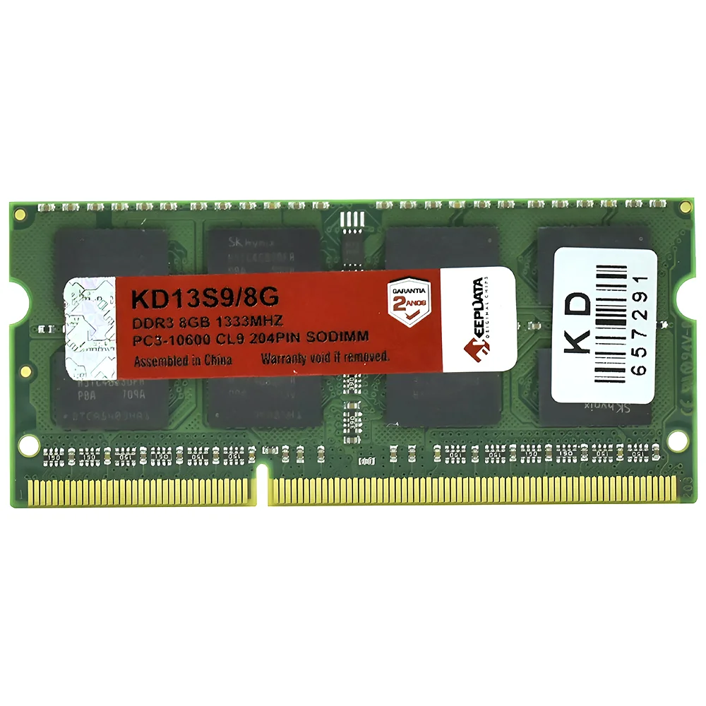 Imagem 3 de 3 do produto Memória Ram Para Notebook Keepdata Ddr3 8GB 1333mhz - Kd13s9/8g
