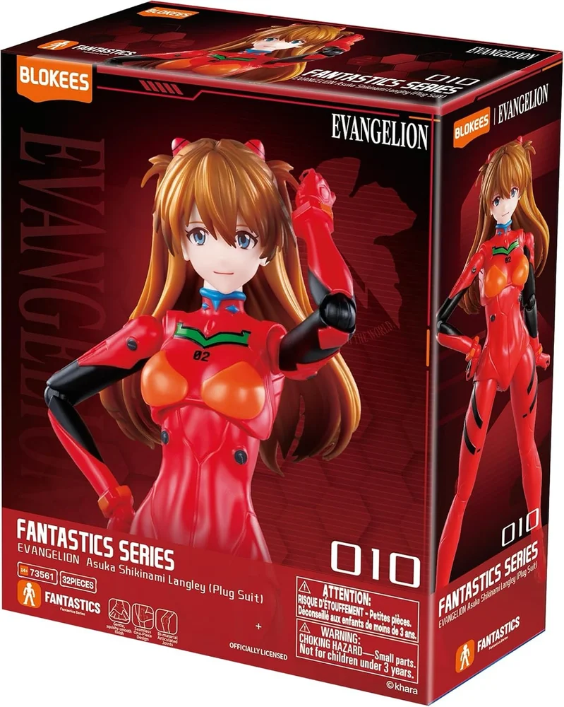 Imagem 2 de 5 do produto Evangelion Asuka Langley Plug Suit Blokees Model Kit Articulado 32 Peças Fantastics Series
