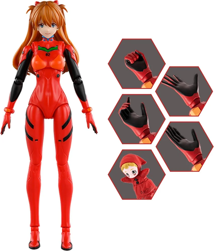 Imagem 3 de 5 do produto Evangelion Asuka Langley Plug Suit Blokees Model Kit Articulado 32 Peças Fantastics Series