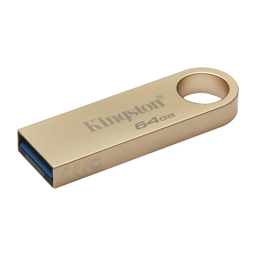 Imagem 2 de 3 do produto Pendrive Kingston 64gb Usb 3.2 - Dourado (dtse9g3/64gb)