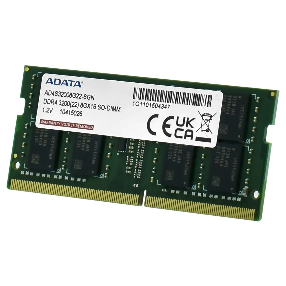 Imagem 3 de 3 do produto Memória Ram Para Notebook Adata Ddr4 8GB 3200mhz - Ad4s32008g22-sgn