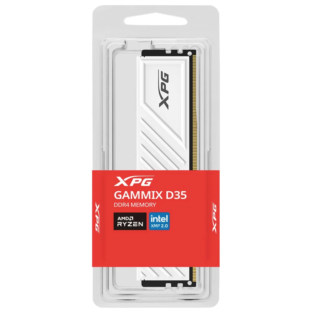 Imagem 2 de 3 do produto Memória Ram Adata Xpg Gammix D35 Ddr4 8GB 3200mhz - Branco (ax4u32008g16a-swhd35)