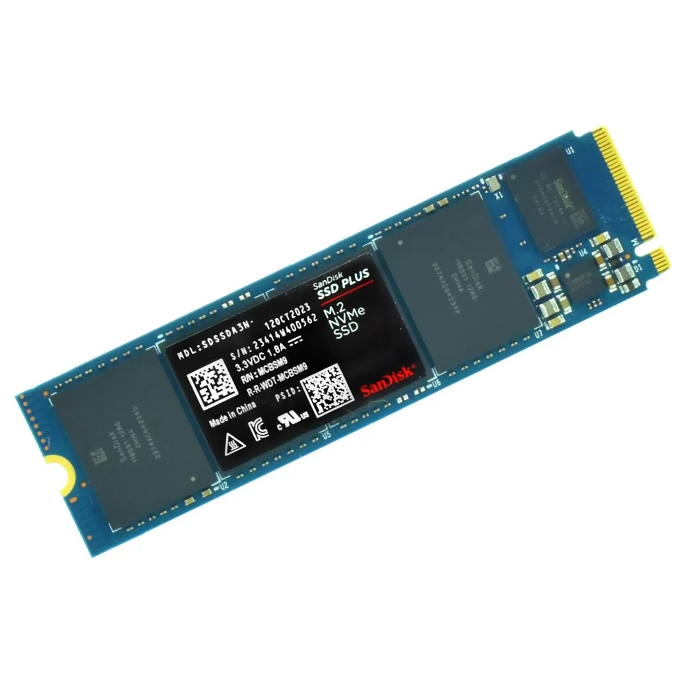 Imagem 2 de 3 do produto SSD Sandisk M.2 500gb Plus Nvme - Sdssda3n-500g-g26