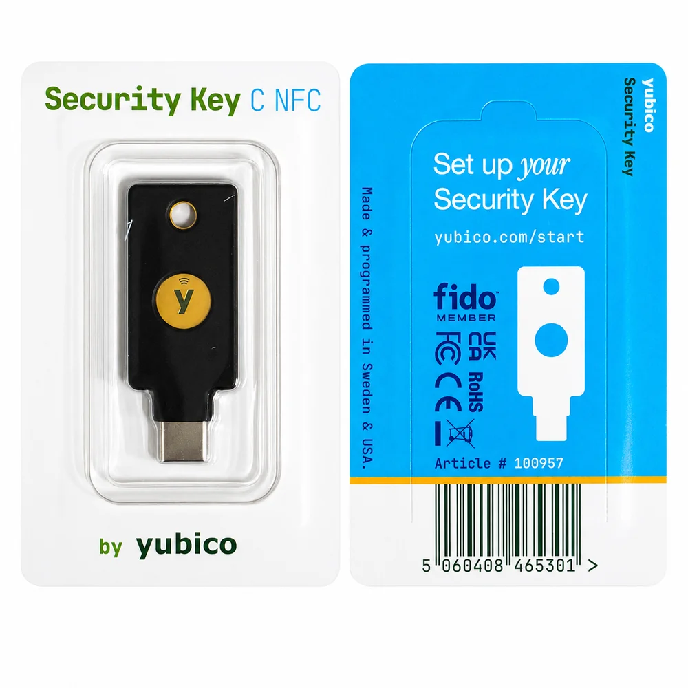 新品・未開封　Yubico Security Key C NFC　2個セット Yubikey Security Key Nfc Usbc
