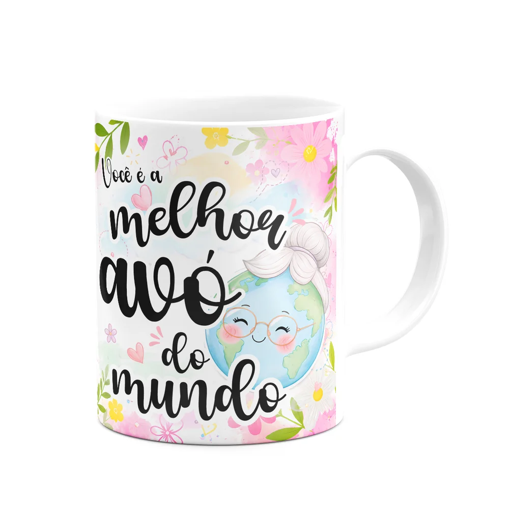 Imagem 3 de 5 do produto Caneca Avós - Você É A Melhor Avó Do Mundo