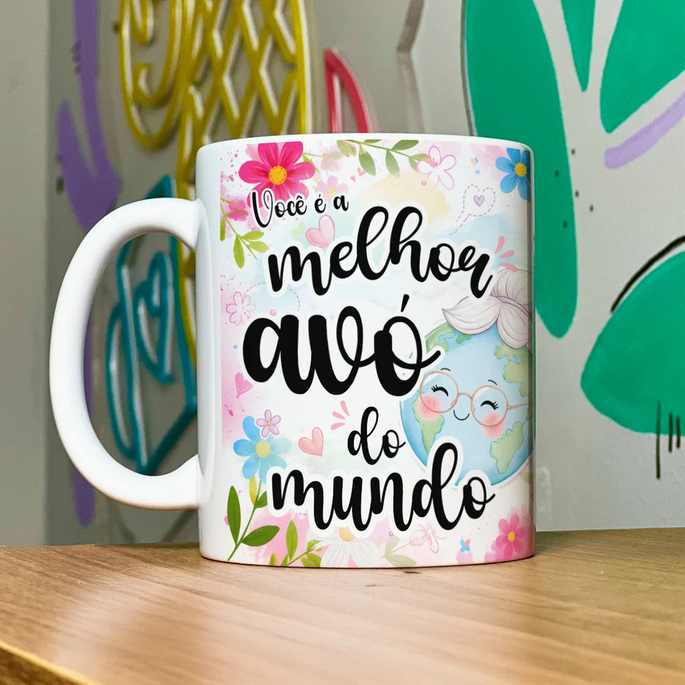 Imagem 4 de 5 do produto Caneca Avós - Você É A Melhor Avó Do Mundo