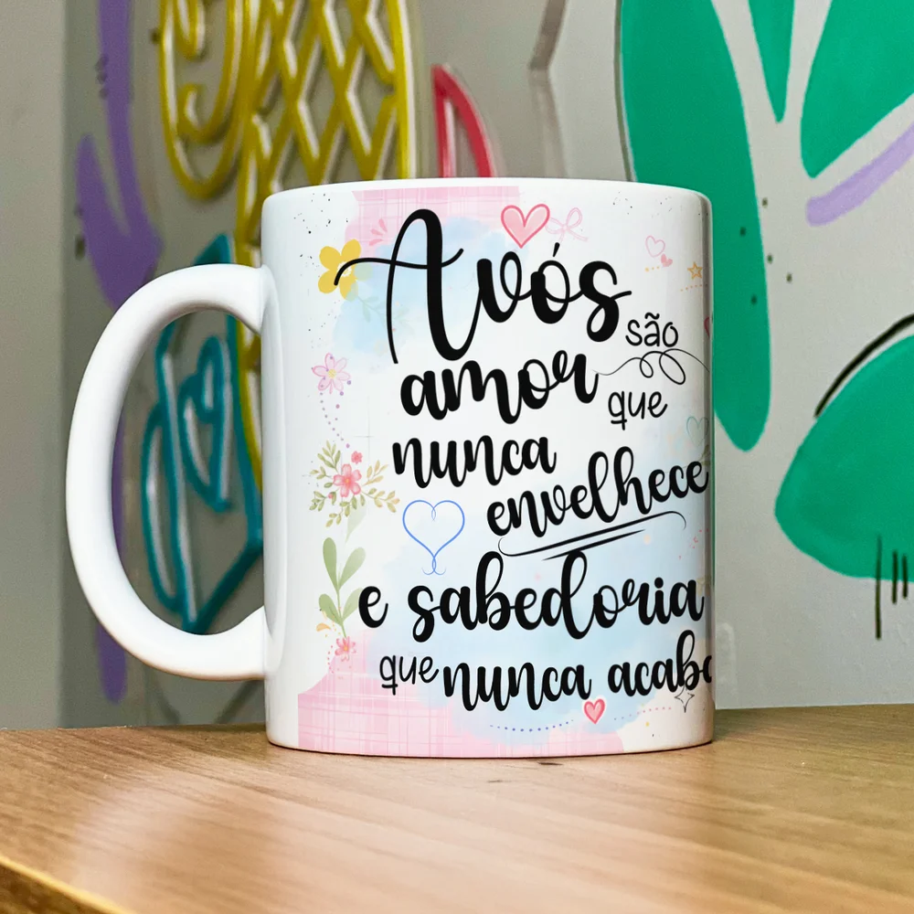 Imagem 4 de 5 do produto Caneca Avós Amor Que Nunca Envelhece