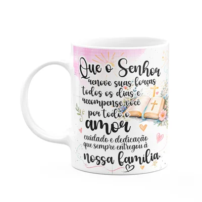 Caneca Avós - Que O Senhor Renove Suas Forças