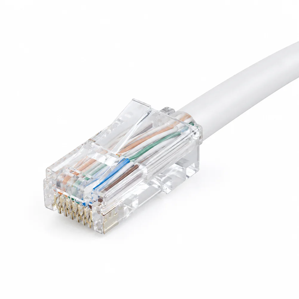 Imagem 2 de 4 do produto Cabo De Rede Cat5e Gigabit Montado 70 Metros Anatel Branco