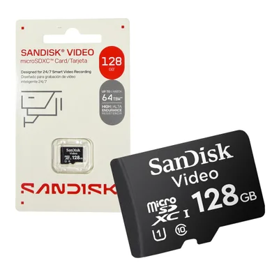 Cartão De Memoria 128GB Micro Sd Cl10 100mb/s Cftv Sdsdqas4-128g Sandisk