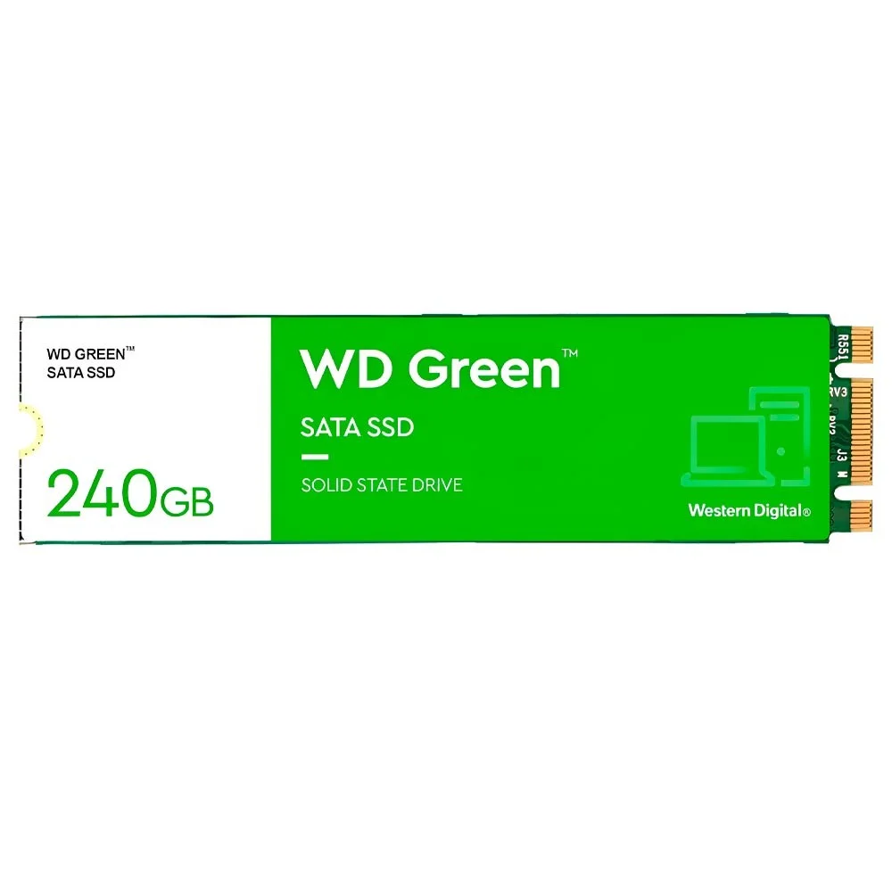 SSD WD M.2 240GB Green Sata 3 Wds240g3g0b Leitura 545mb/s Escrita 425mb/s Armazenamento Interno Gamer